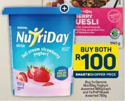 Pick n Pay Danone NutriDay Yoghurt Assorted and PnP Muesli Assorted offer