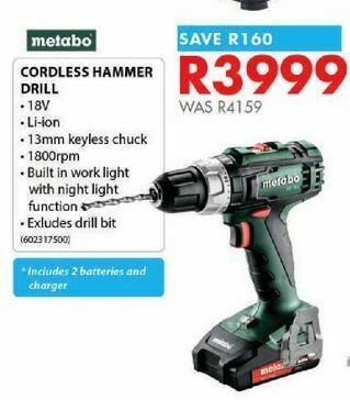 Chamberlain Cordless hammer drill offer