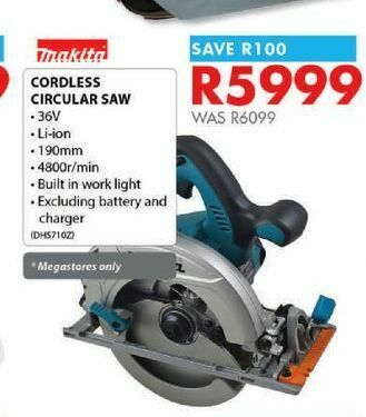 Cordless circular saw