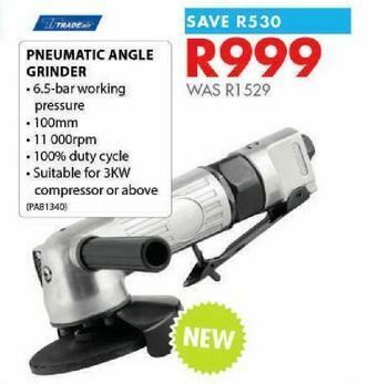 Chamberlain Pneumatic angle grinder offer
