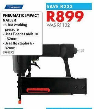 Chamberlain Pneumatic impact nailer offer