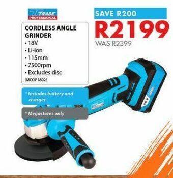 Chamberlain Cordless angle grinder offer