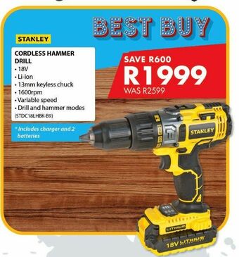Chamberlain Cordless hammer drill offer