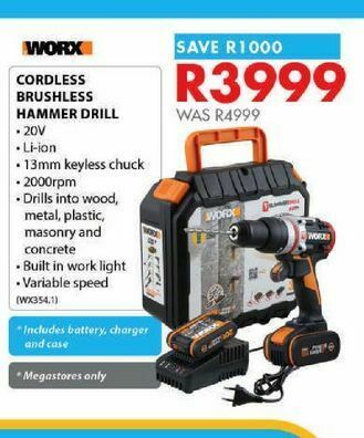 Cordless brushless hammer-drill