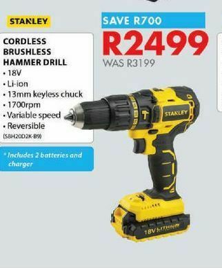 Chamberlain Cordless brushless hammer drill offer