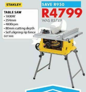 Chamberlain Table saw offer