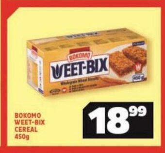 Usave Bokomo Weet-Bix Cereal 450g offer