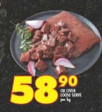 Shoprite Ox Liver Loose Serve per kg offer