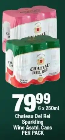 OK Liquor Chateau Del Rei Sparkling Wine Cans offer
