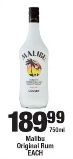 OK Liquor Malibu Original Rum offer