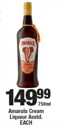 OK Liquor Amarula Cream Liqueur offer