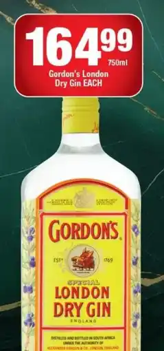OK Liquor Gordon's London Dry Gin offer