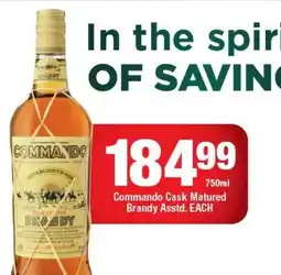 OK Liquor Commando Cask Matured Brandy offer