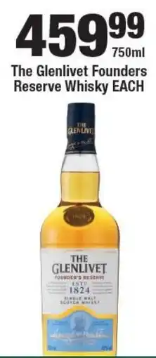 OK Liquor The Glenlivet Founders Reserve Whisky offer