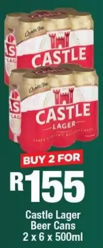 OK Liquor Castle Lager Beer Cans offer
