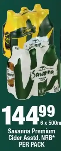OK Liquor Savanna Premium Cider NRB offer