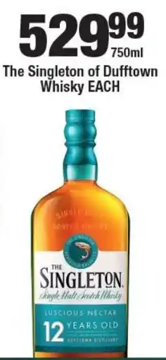 OK Liquor The Singleton of Dufftown Whisky offer