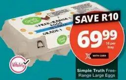 Checkers Simple Truth Free-Range Large Eggs offer