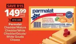 Checkers Parmalat Cheddar/ Mature Cheddar/ White Cheddar/ Gouda/ White Gouda Cheese offer