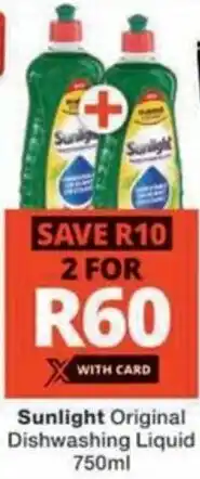 Checkers Sunlight Original Dishwashing Liquid offer