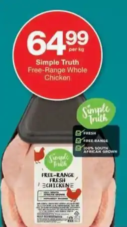 Checkers Simple Truth Free-Range Whole Chicken offer