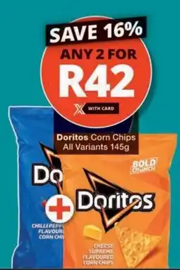 Checkers Doritos Corn Chips All Variants offer