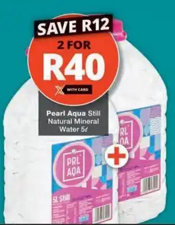 Checkers Pearl Aqua Still Natural Mineral Water offer
