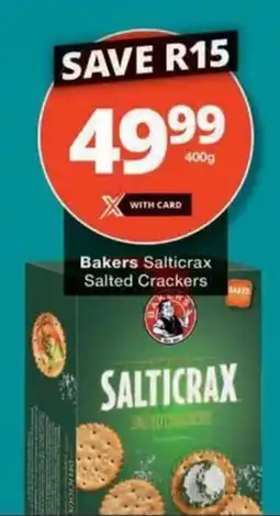 Checkers Bakers Salticrax Salted Crackers offer