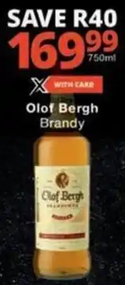 Checkers Olof Bergh Brandy offer