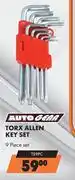 Midas Auto Gear Torx Allen Key Set 9 Piece Set TS9PC offer