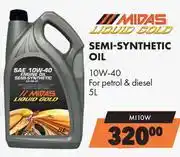 Midas Midas Liquid Gold Semi Synthetic Oil 10W-40 MI10W-5L offer