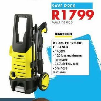 Chamberlain K2.360 pressure cleaners offer