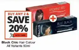 Checkers Black Chic Hair Colour All Variants offer