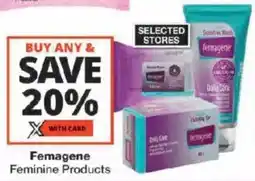 Checkers Femagene Feminine Products offer