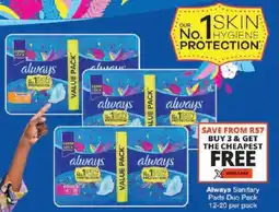 Checkers Always Sanitary Pads Duo Pack offer