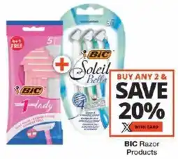 Checkers BIC Razor Products offer
