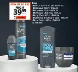 Checkers Dove Product Range offer