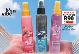 Checkers It's a Vibe Body Spray All Variants offer