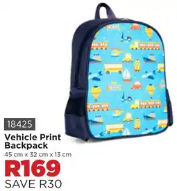 Botle Buhle Brands Vehicle Print Backpack offer