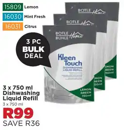 Botle Buhle Brands Dishwashing Liquid Refill offer