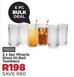 Botle Buhle Brands Miracle Glass Hi-Ball Tumblers offer