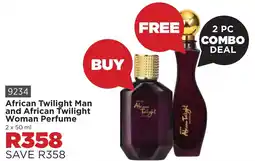 Botle Buhle Brands African Twilight Man and African Twilight Woman Perfume offer
