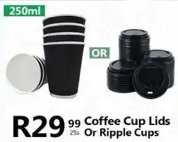 Take 'n Pay Coffee Cup Lids Or Ripple Cups offer