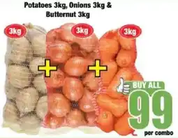 Boxer Potatoes, Onions & Butternut offer