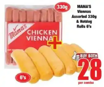 Boxer Mama's Viennas Assorted & Hotdog Rolls offer