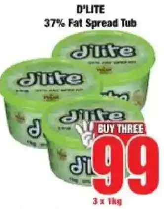 Boxer D'lite 37% Fat Spread Tub offer