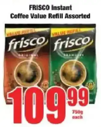 Boxer Frisco Instant Coffee Value Refill Assorted offer