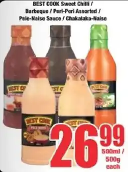 Boxer Best Cook Sweet Chilli Barbeque/ Peri-Peri Assorted/ Pele-Naise Sauce/ Chakalaka-Naise offer