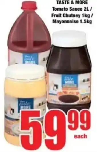 Boxer Taste & More Tomato Sauce/ Fruit Chutney/ Mayonnaise offer