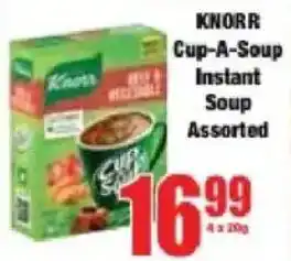 Boxer Knorr Cup-A-Soup Instant Soup Assorted offer